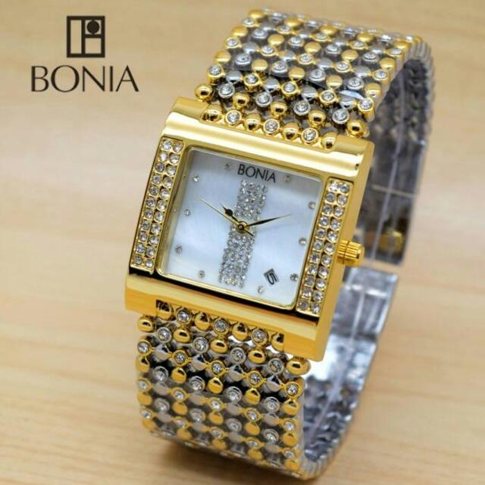 PROMO TERBATAS!!! Jam Tangan Wanita Bonia HB140 - Combi Gold Silver Terbaru Murah