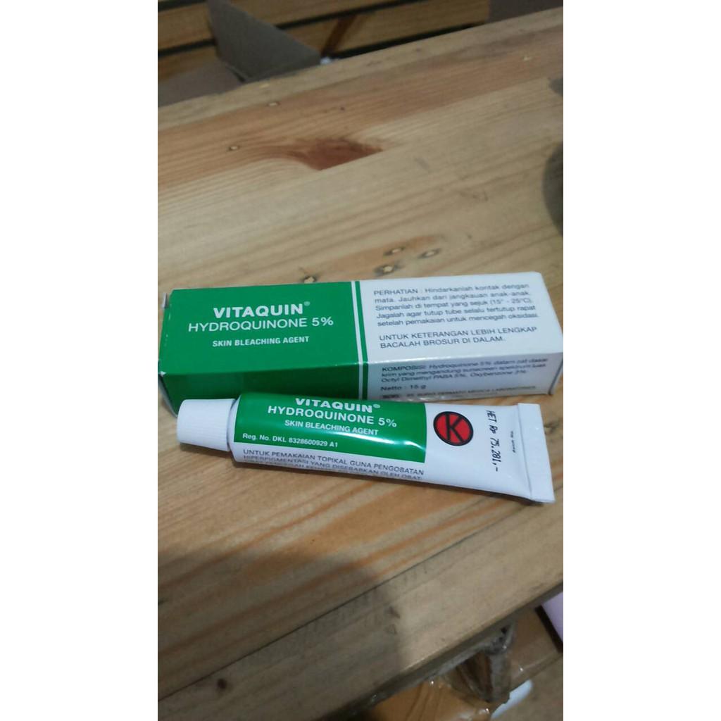 Vitaquin Cream 15 Gram Hydroquinone 5 ⎕Enghilang Flek Wajah