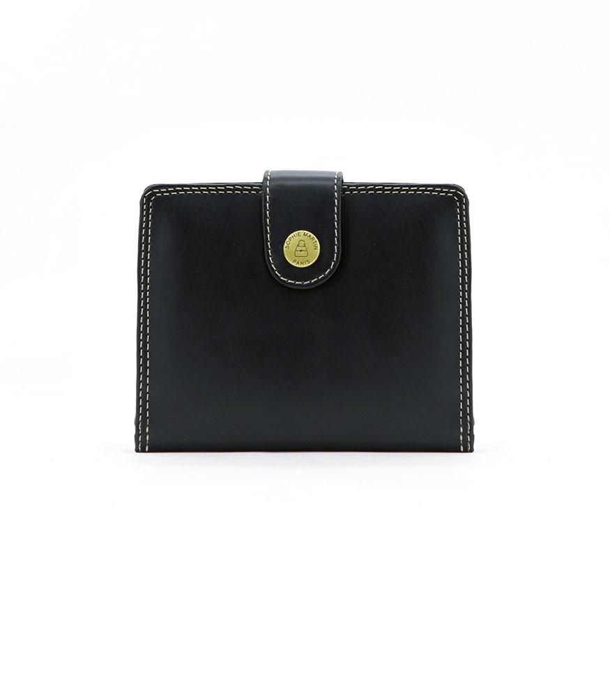 DOMPET PENDEK KECIL WANITA TERBARU BERWARNA HITAM GAYA TREND MURAH BAGUS DAN BERKUALITAS NICE WALLET B45 DARI SOPHIE PARIS