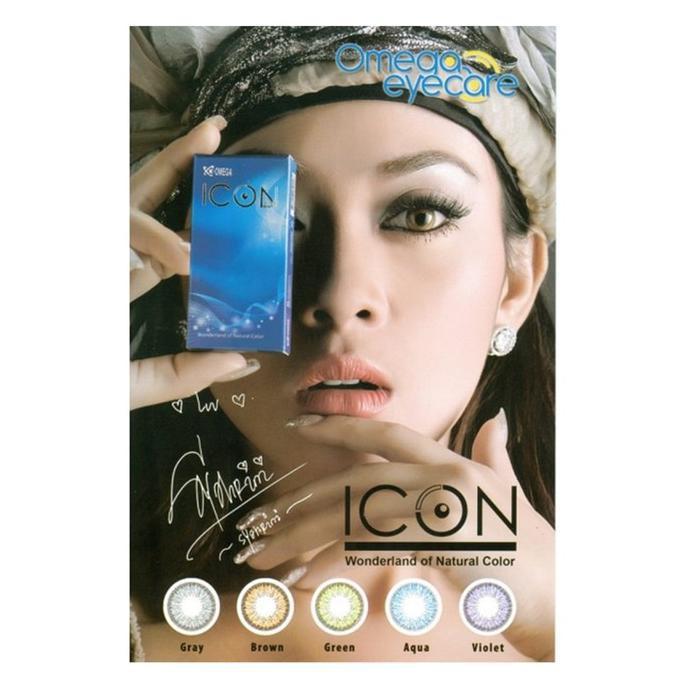 Softlens Icon Omega Sepasang Murah