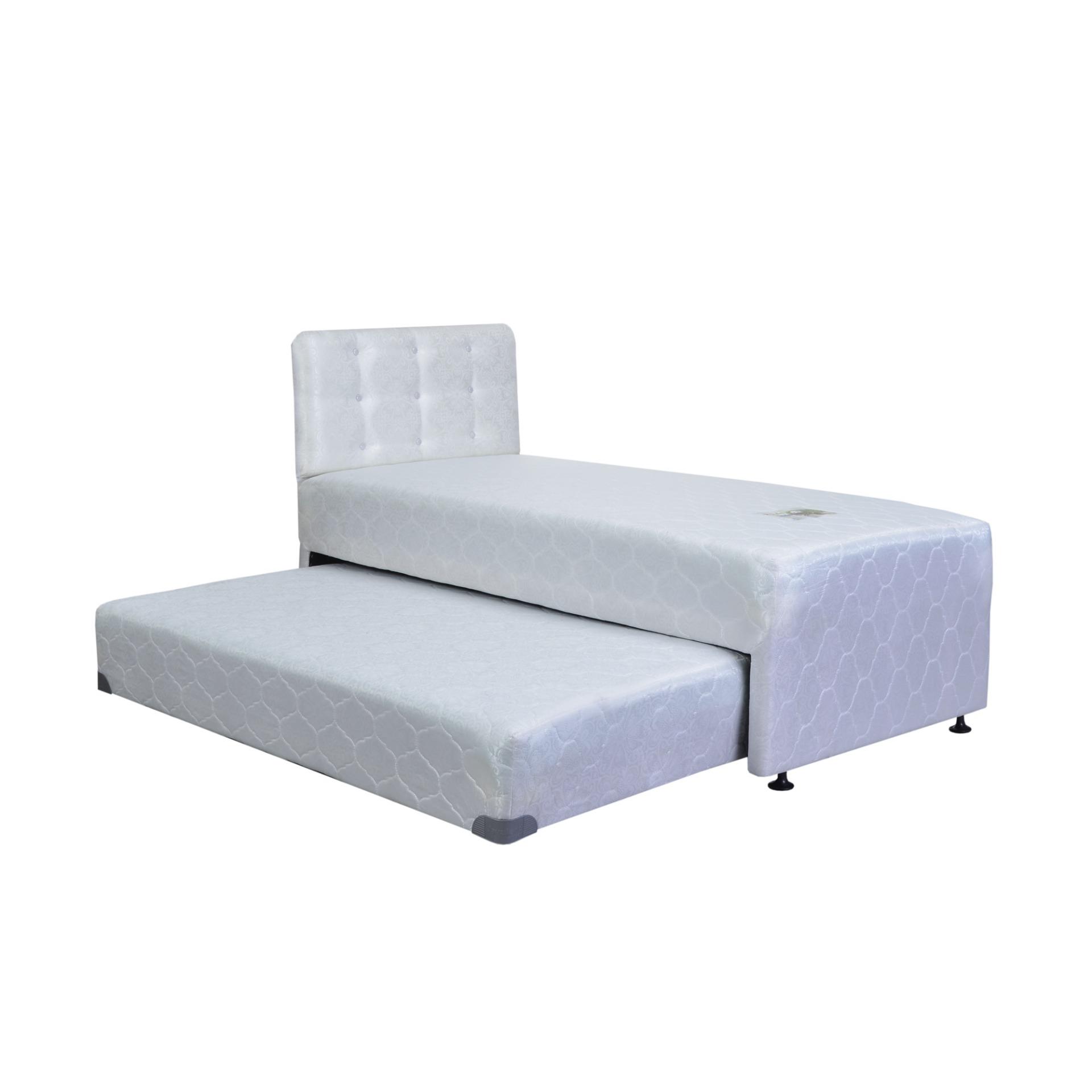 Javaland Springbed New Panda 2 in 1 Putih Size 100 x 200 HB Bromo - FullSet - Khusus Jabodetabek