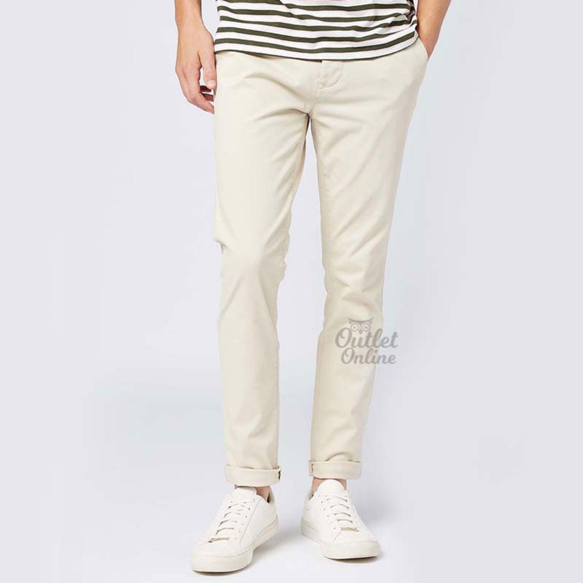 NHS Celana Chino Pria Slim Fit