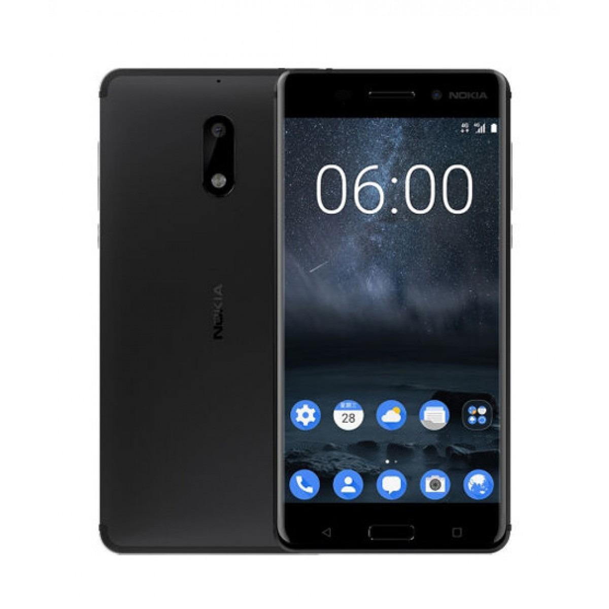 Nokia 6 Android RAM 3GB ROM 32GB 4G LTE 16MP Camera Fingerprint Smartphone