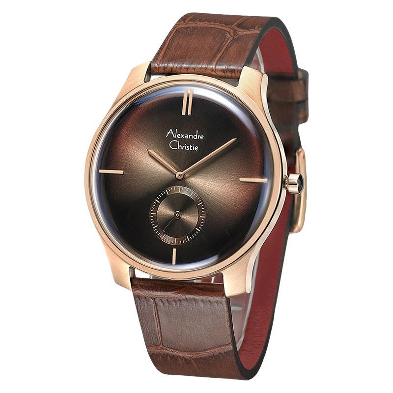Alexandre Christie AC 8532 Jam Tangan Pria Leather/Kulit Strap