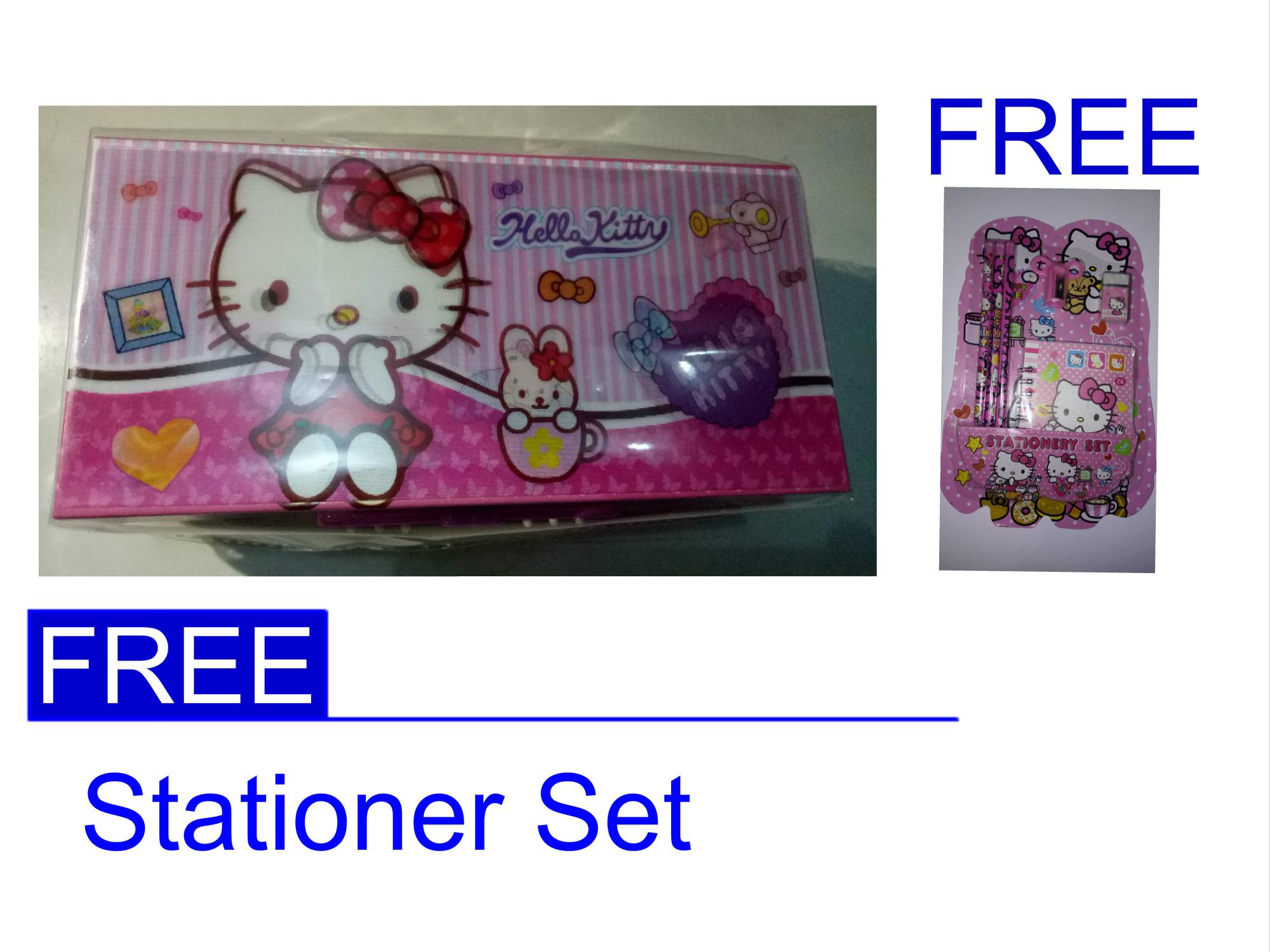 MURAH..!! Kotak Pensil / Tempat Pensil Kode Karakter cewek (FREE STATIONERY SET) - DJ