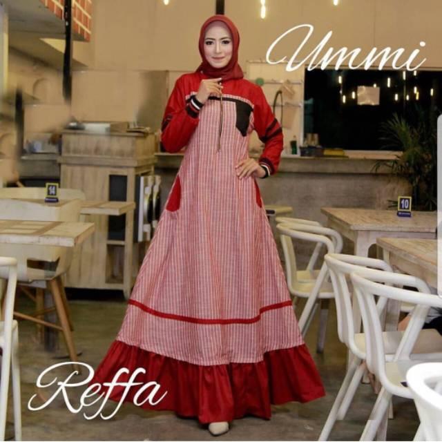 REFFA DRESS/BAJU MURAH/GAMIS MUSLIM/TANAH ABANG/PAKAIAN WANITA MURAH/DRESS MURAH/DRESS MODIS/OLSHOP Grey