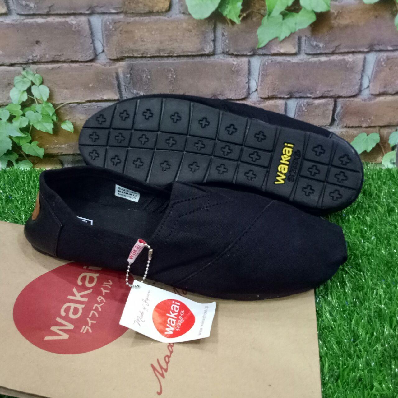 Sepatu Wakai Hitam Wakai FULL HITAM WAKAI BLACK uk36-43