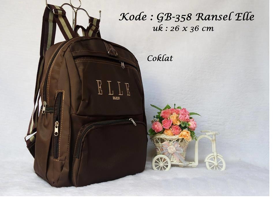 Tas Wanita Tas Ransel Wanita Tas Kasual Bag Pack Tas Punggung GB-358 Ransel Elle - Toko Warna Warni