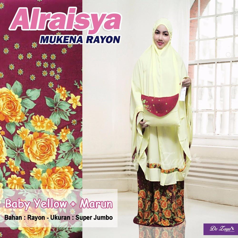 Mukena Bali Rayon Jumbo Premium Alraisya Season 1 - Mukena Bali - Mukena Rayon - Mukena Murah Soft Yellow