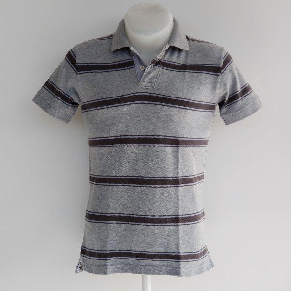 UNIQLO - Grey Brown Strip Polo Shirt