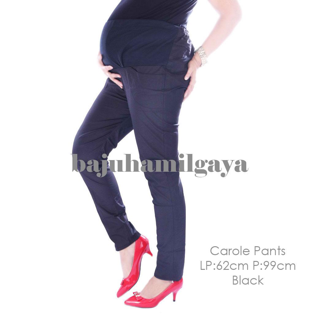 Baju Hamil Gaya - Celana Hamil Kerja - CAROLE PANTS BLACK - Celana Hamil Murah / Baju Hamil Harga Murah / Celana Hamil / Celana Ibu Hamil / Celana Panjang Ibu Hamil / Celana Kerja Ibu Hamil / Baju Wanita Harga Murah / Baju Cewek Kekinian / Baju Hamil Lucu