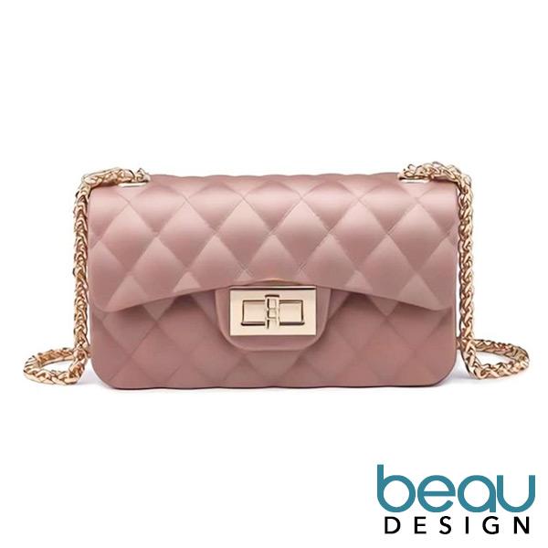 Beau Design Tas Selempang Import Jelly PREMIUM Dove Matte Chevron Fashion Import Anak Remaja Dan Wanita Dewasa Mewah Cantik Mini Candy Sling Bag