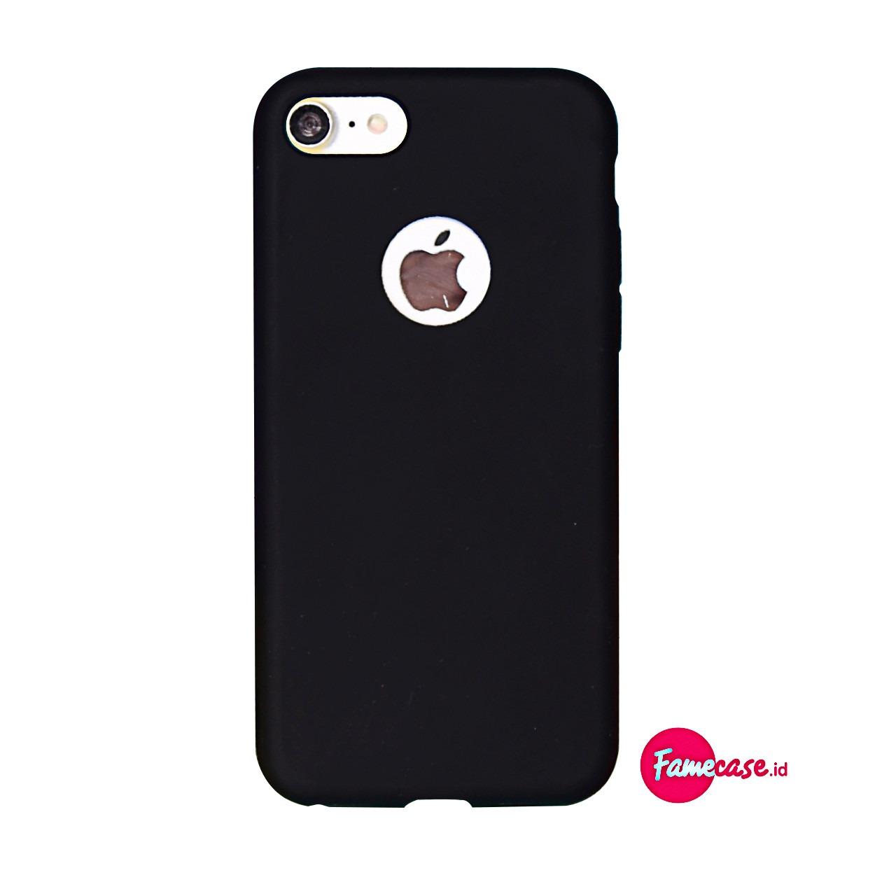 CANDY COLORFUL SOFT CASE CASING FOR IPHONE 6+ 6S+ PLUS WARNA HITAM