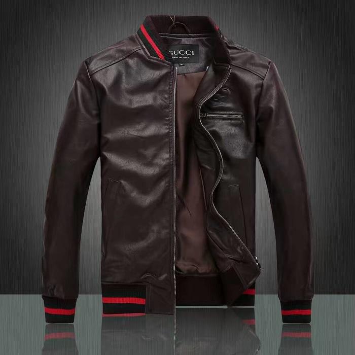Jual Jaket Kulit Gucci Bomber Jacket Signature