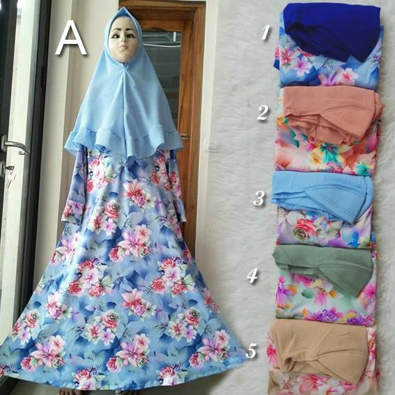Gamis Syar'i anak tanggung kain misbi A -. 5