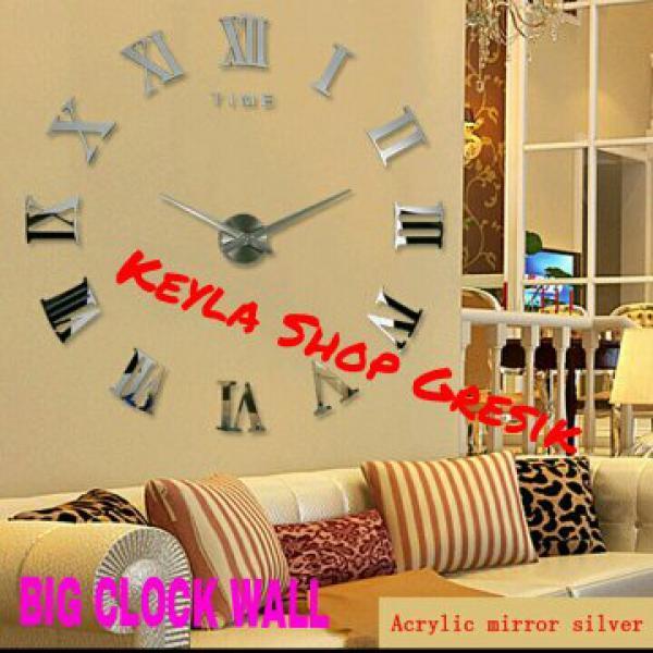 DIY Giant wall clock ukuran diameter besar 30 - 60 cm Jam dinding tembok JUMBO RAKSASA KEYLA SHOP GRESIK