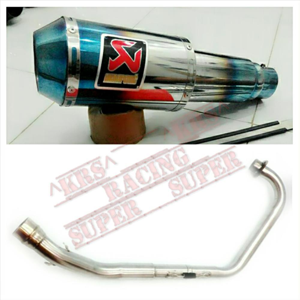 KNALPOT RACING AKRAPOVIC GP M1 BURNTIP FULLSYSTEM TINGGAL PASANG FOR ALL MOTOR 150Cc XABRE BYSON VIXION CBR150R TIGER SONIC MX KING DLL