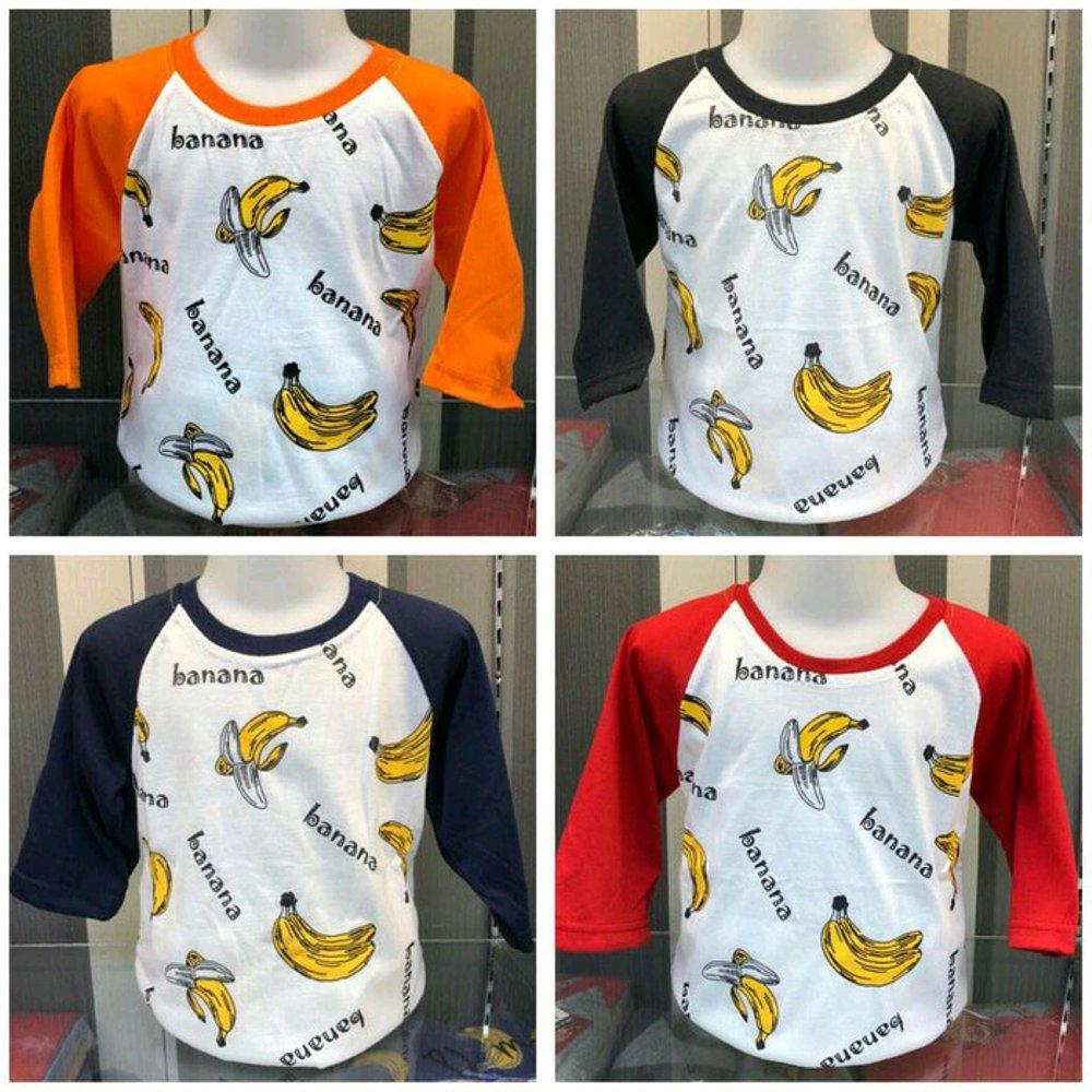 KAOS REGLAN BANANA KIDS JAMAN NOW ANAK