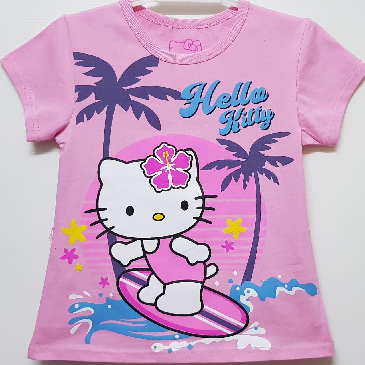 Kaos Karakter Anak Hello Kitty Beach Size 1-10 Tahun
