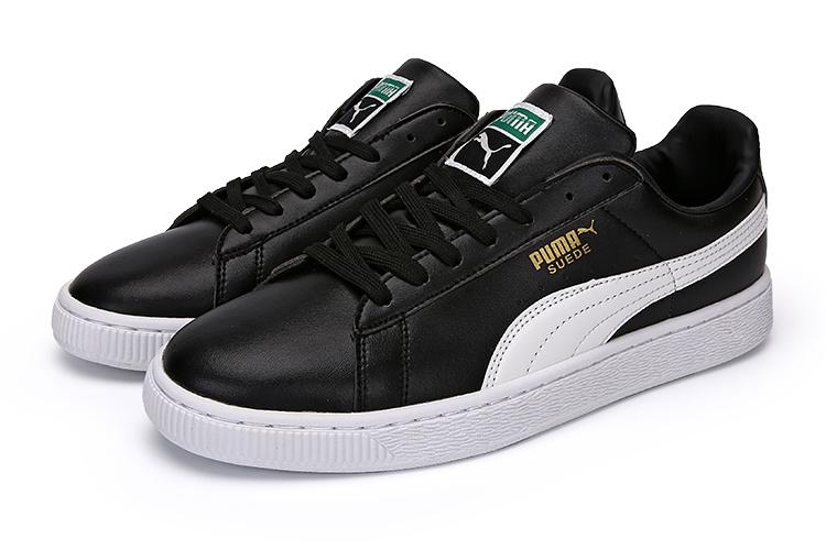 Pumas Sneaker Baru Gaya Uniseks Datar Sepatu Kasual-Hitam