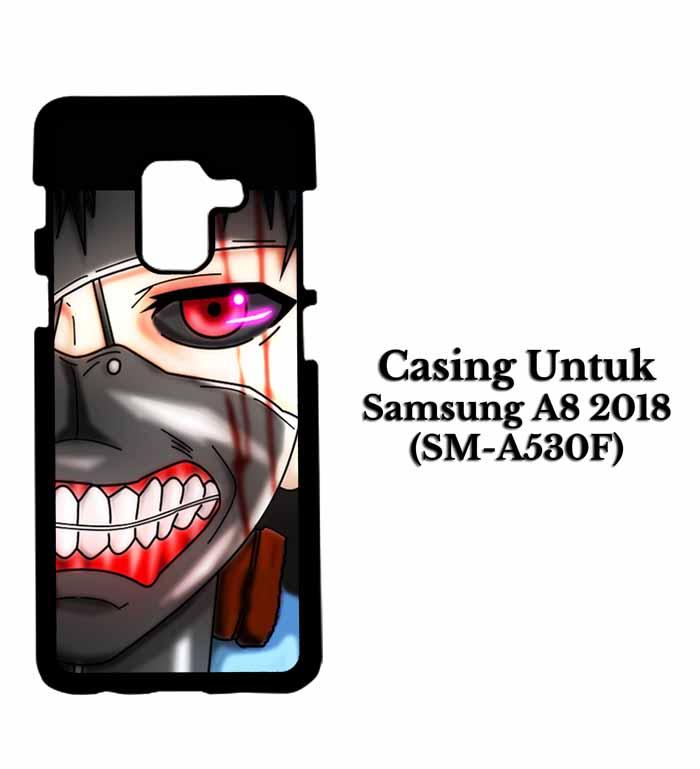 Casing SAMSUNG A8 2018 ken kaneki mas 2 Hardcase Custom Case Se7enstores
