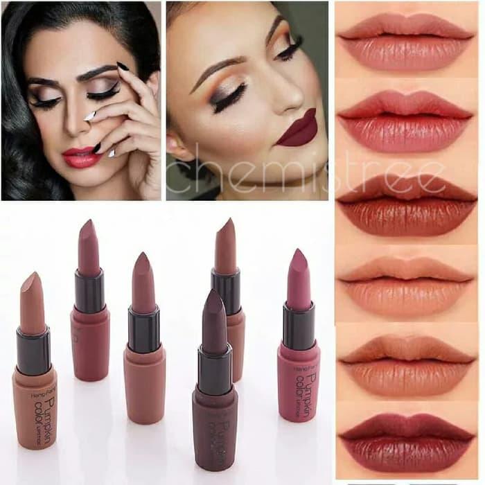 lipstick matte pumpkin color hengfang