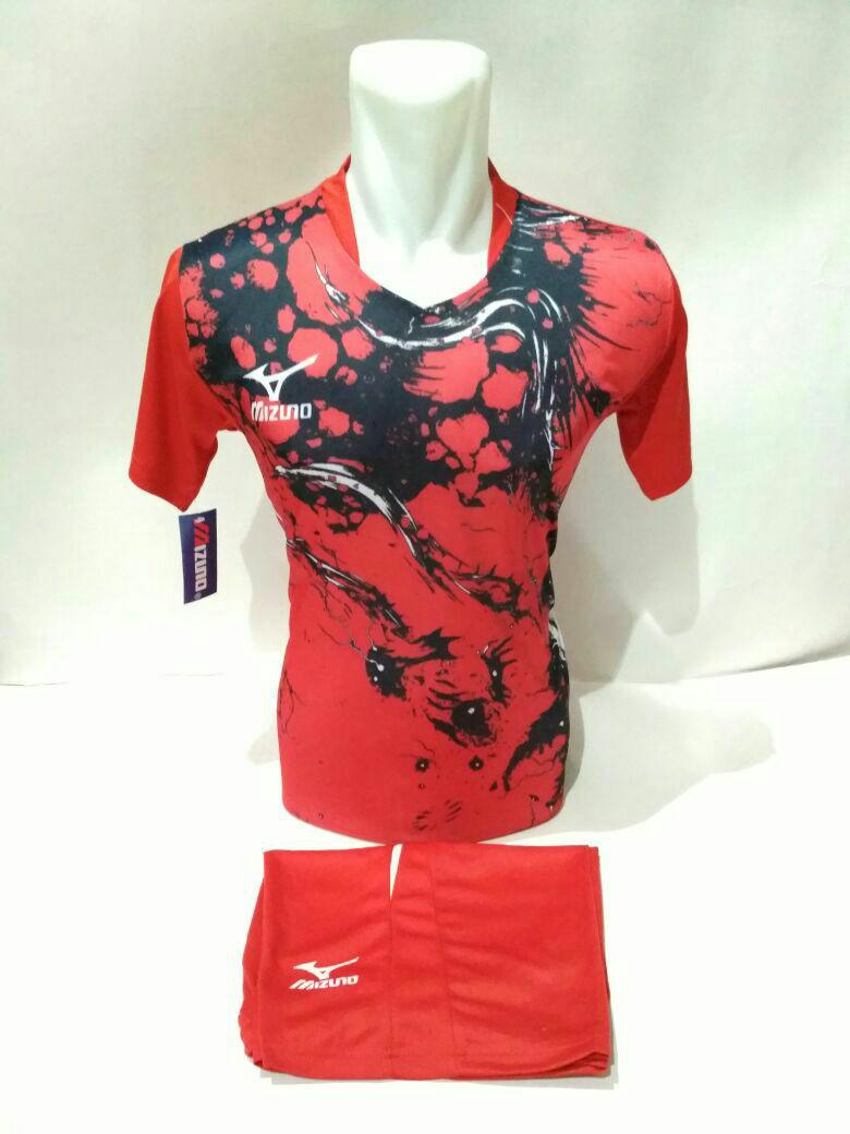 Baju Kaos Jersey Olahraga Setelan Bola Futsal/VollyMZ20merah