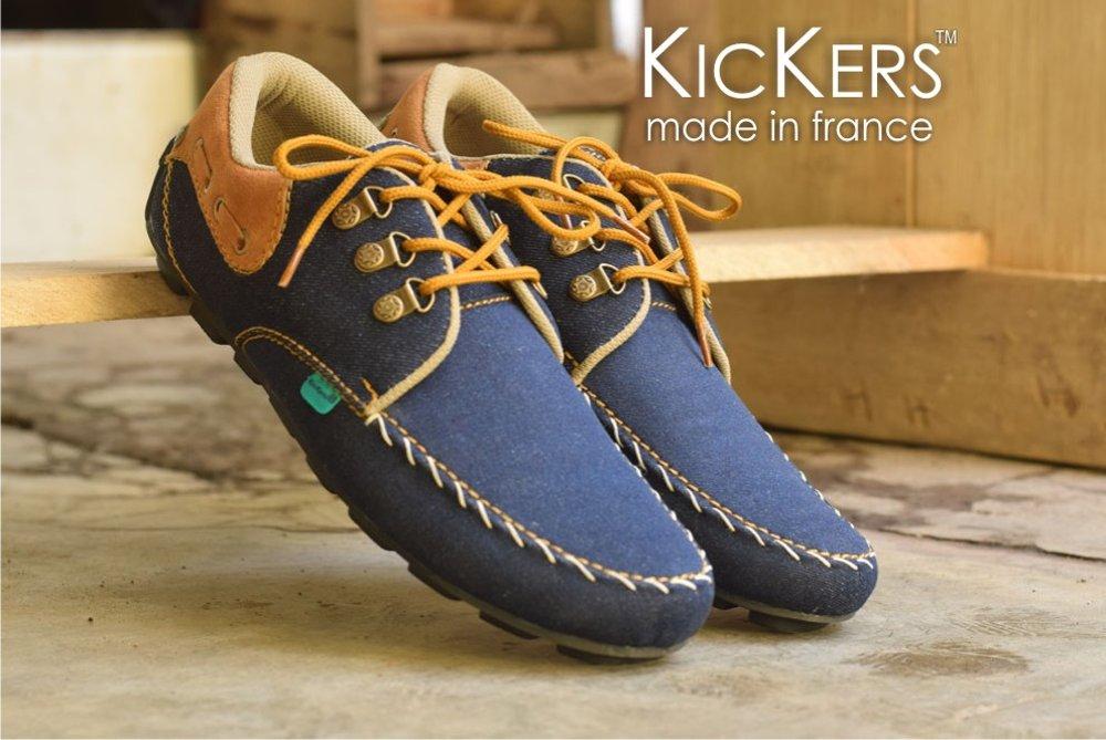 Promo (Good seller) Kickers Denim KW Rajut Mantaap Diskon
