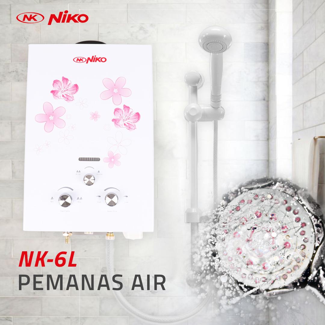 Niko Water Heater Bergaransi-NK6L- Pemanas Air