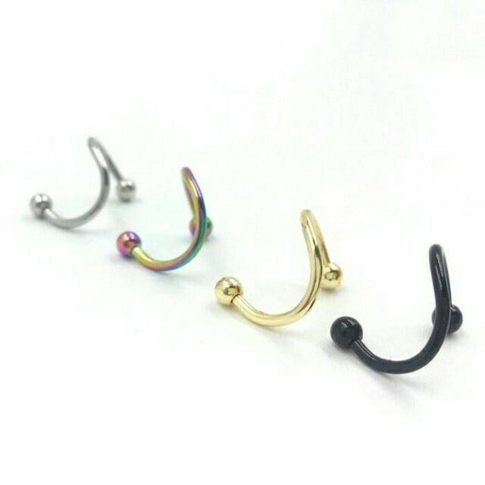 anting tindik,piercing pusar,telinga,hidung,lidah - Anting keren - Terlaris