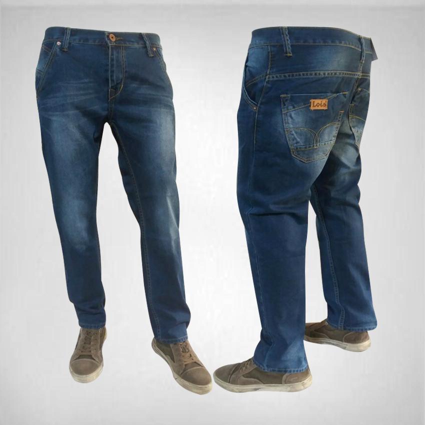 Celana Jeans Pria - Biru wosh Model Standar-Celana Jeans Lois Pria Reguller