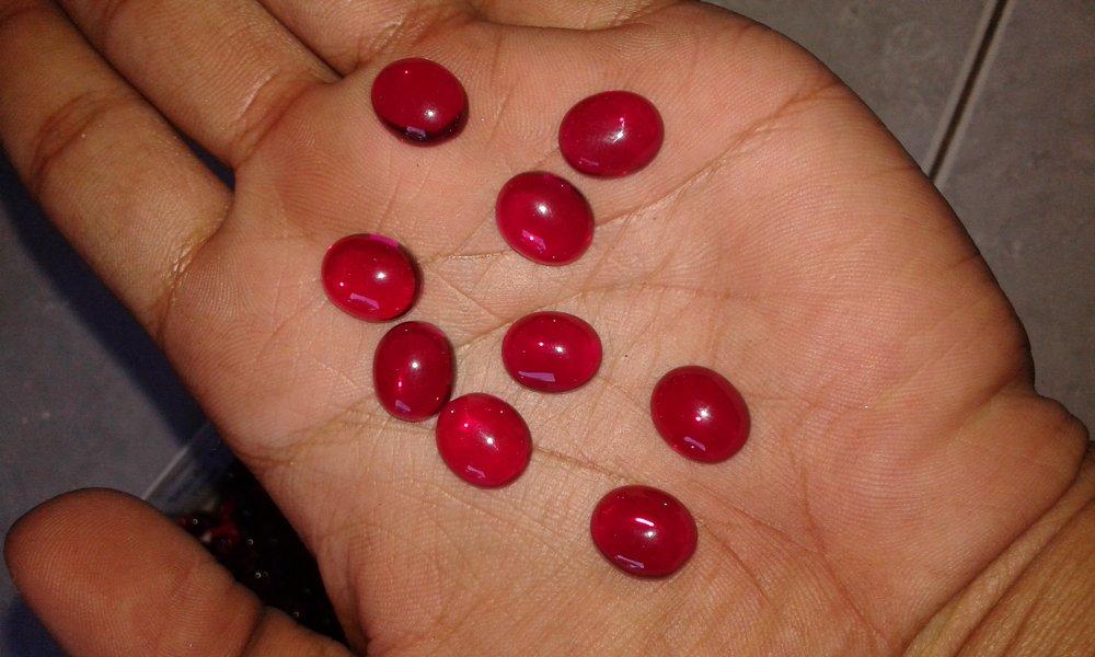 Batu Akik Merah Siem Kualitas Super (Natural Obsidian )