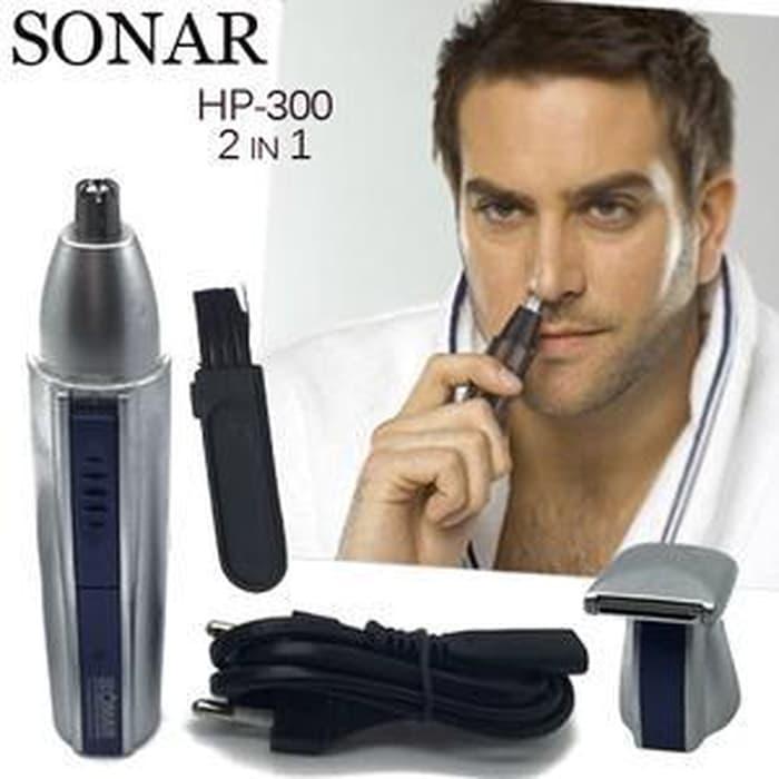 BEST SELLER!!! Alat Pencukur Rambut Bulu Hidung Jenggot Mesin Cukur SONAR HP-300 2In1 - cnETYh