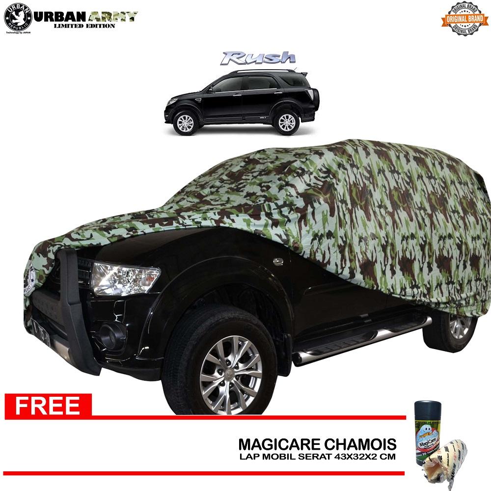 Urban / Car Cover Rush / Body Cover Rush / Tutup Mobil Rush / Tutup Body Mobil Rush / Sarung Mobil Rush / Selimut Mobil Rush / Asesoris Mobil Rush / DSM / Karmob - Urban Army Limited Edition