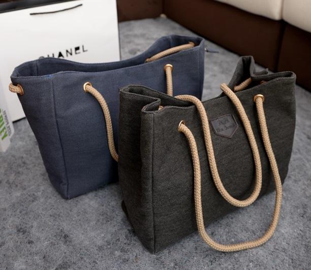 PROMO TERBATAS!!! MINIMALIS Korean Woman Canvas Bag Tas Wanita Casual Kantor Hang Out