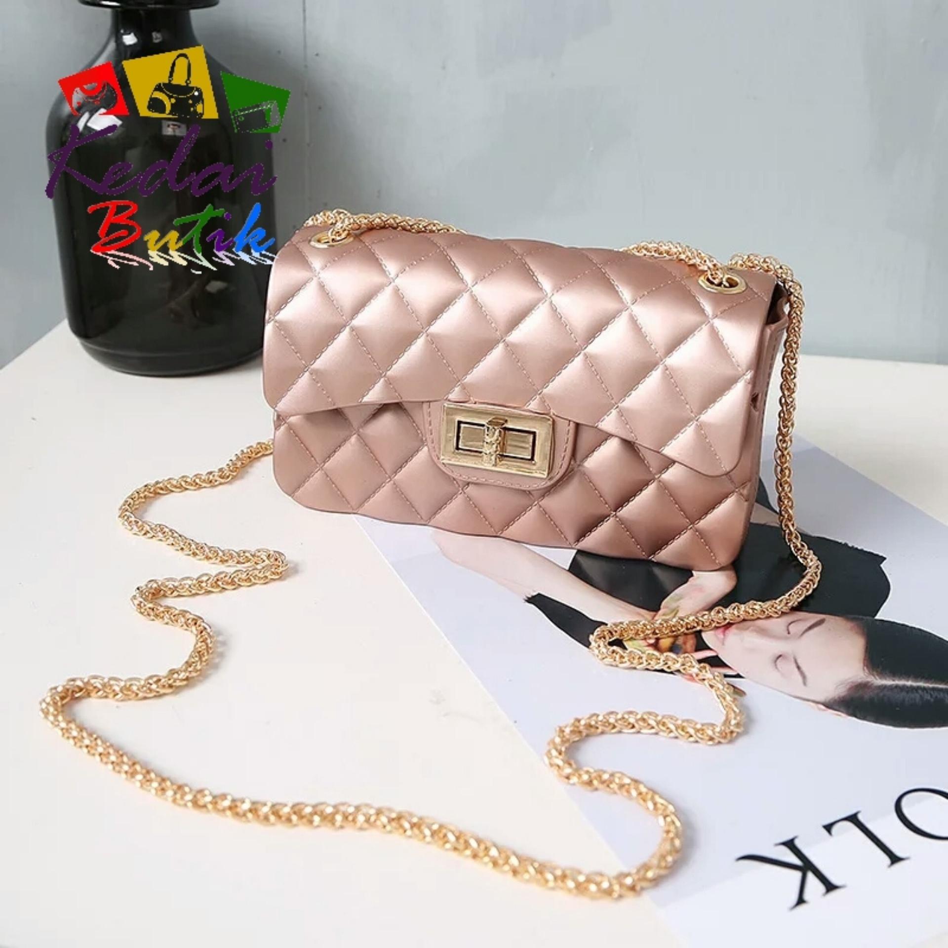 Kedaibutik-002 BESAR Tas Jelly Matte Maxi chanel / Tas Jelly Murah / Tas Jelly Import / Jelly Bag / Tas Jelly Slempang / Tas Cewek Murah / Tas Jelly Cewek / Tas Pesta / Tas Batam / Tas Jelly Import Anak Remaja dan Dewasa / Tas Import Batam / Tas Batam Mu
