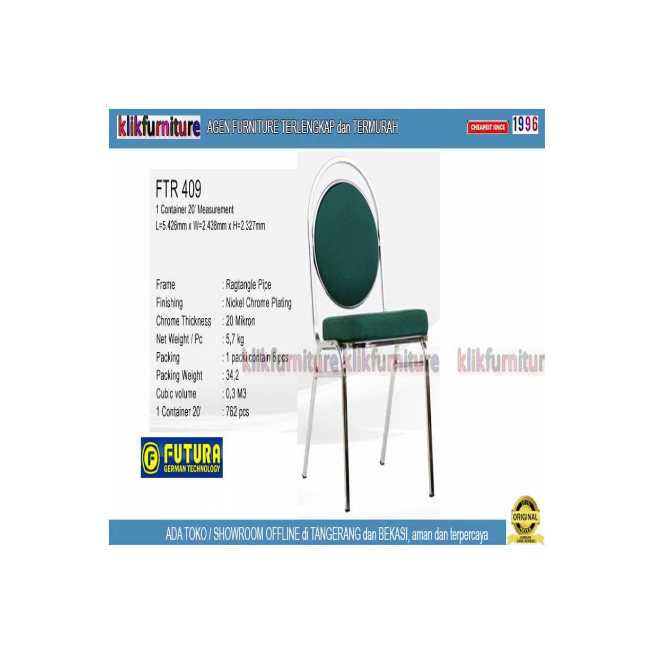 FTR 409 Futura Kursi Tumpuk Susun Besi