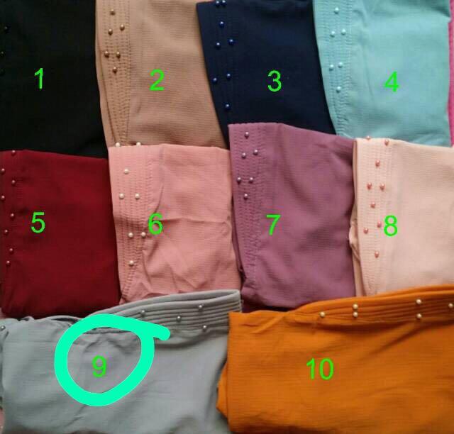 HIJAB KERUDUNG JILBAB INSTAN KHIMAR FARA FARRA PEARLY Mutiara Lebaran