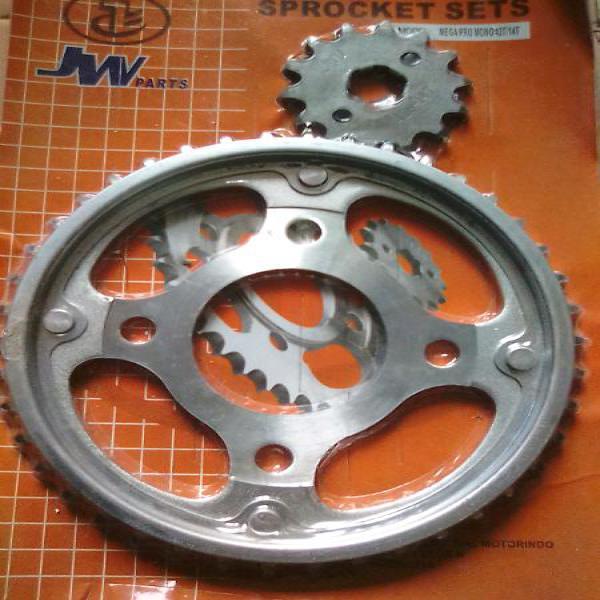 Gear Paket Verza NMP MegaPro Monoshock Depan 14T Belakang 42T