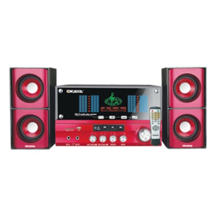 OKAYA Speaker Aktif Subwoofer 2.1 Channel Karaoke L-81C SD Ori Garansi