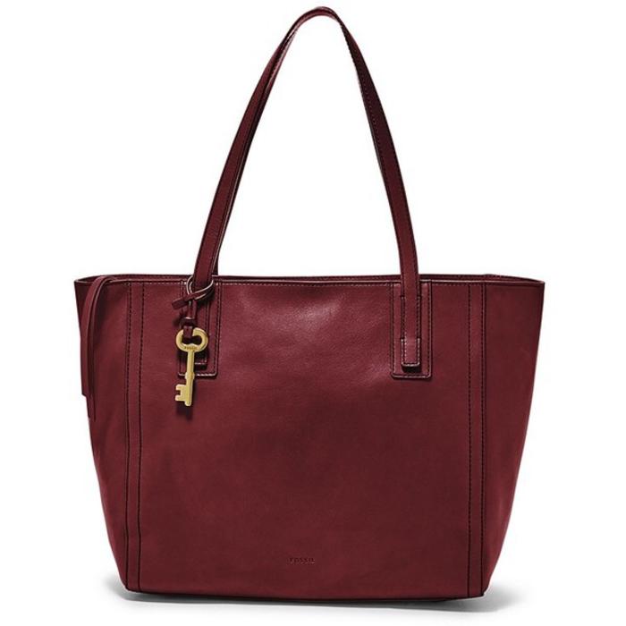 jual tas fossil emma shopper wine authentic ready - iqv4Cs