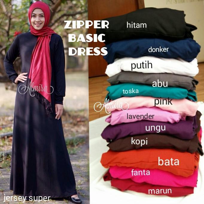 Pesan Jahit Gamis Polos Jersey Super Wtyuk
