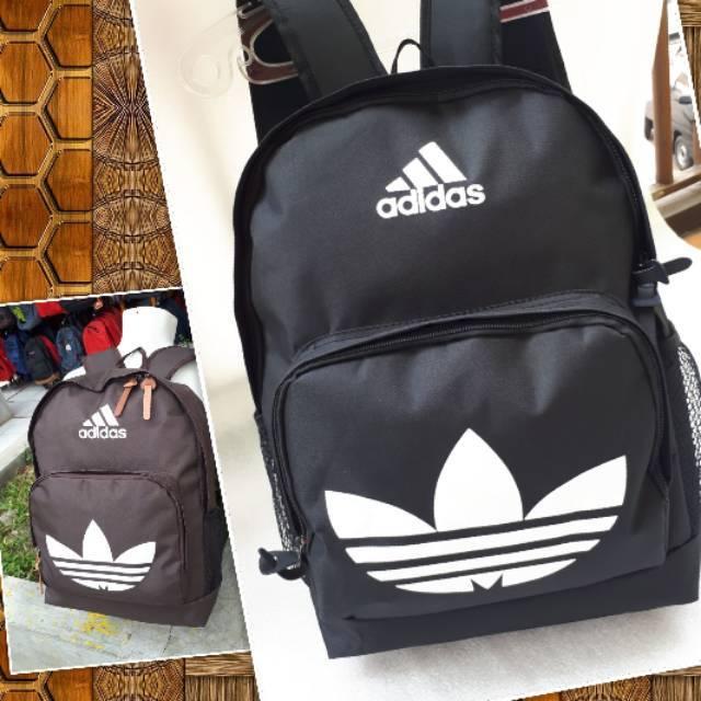 BESTSELLER SALE!!Tas Adidas Clasic Hitam/Tas Ransel SEKOLAH Adidas Pria Wanita Grosir Free Ongkir