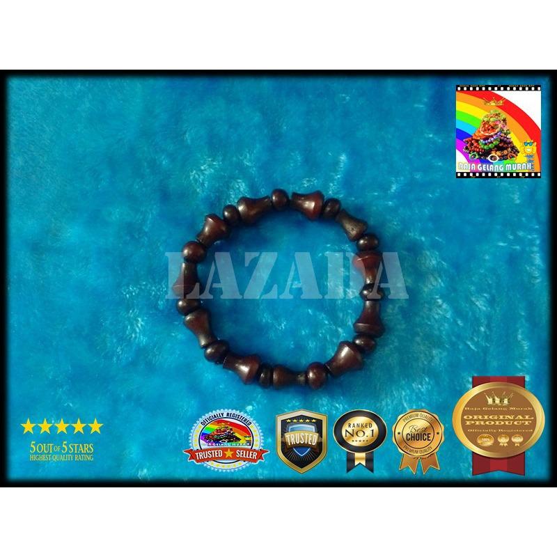 GELANG AKAR BAHAR ASLI MERAH PION BERSEKAT