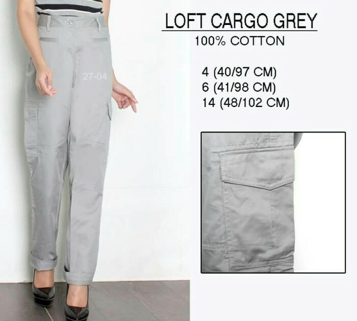 LOFT MODERN SLIM PANTS CELANA PANJANG CARGO WANITA BRANDED LOFT