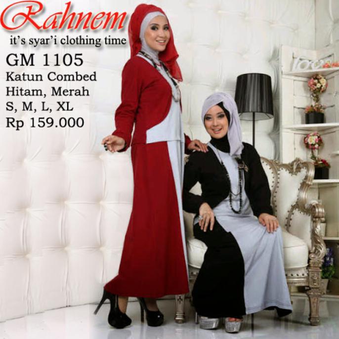 Gamis Katun Rahnem Gm 1105 Ghtsyh