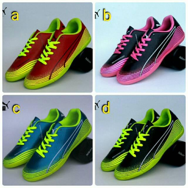 Sepatu Futsal Puma Evospeed Sport Olahraga Jogging Running Lari Soccer Sepakbola Pria Murah Cowok