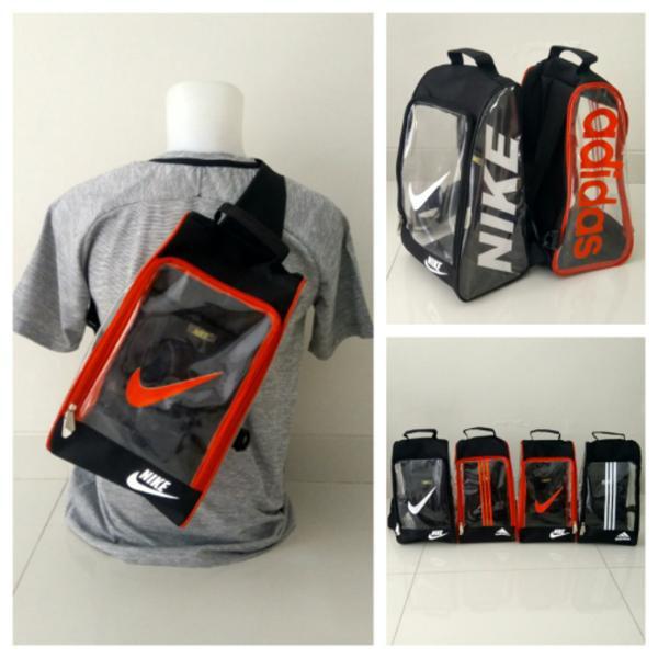 PROMO ! Tas sepatu jinjing terbaru adidas dan nike transparant Pro Lexie MURAH