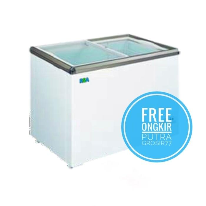 RSA SLIDING FLAT GLASS FREEZER XS-200 / XS200