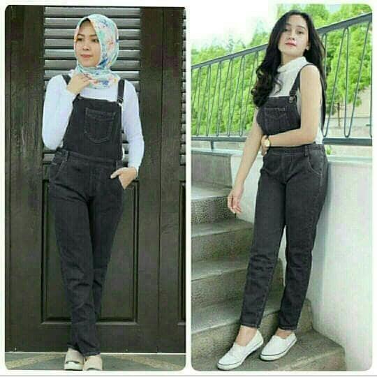 Overal Chika - Celana kekinian jumsuit model kini baju terusan celana kodok